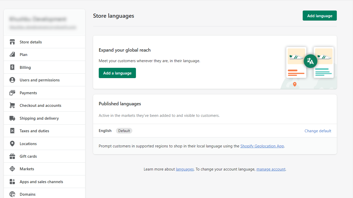 Manage Multiple Shopify Stores | How to change languages in Shopify Store