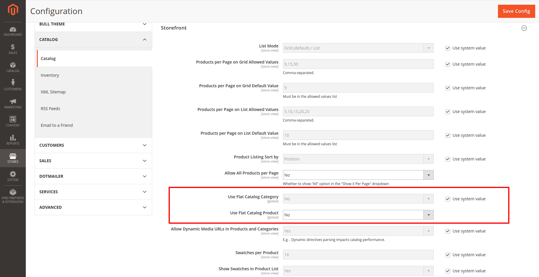 Eav and Flat Catalog
